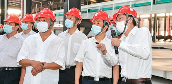 重磅丨湖南省省委书记许达哲一行到张家界万众筑工考察